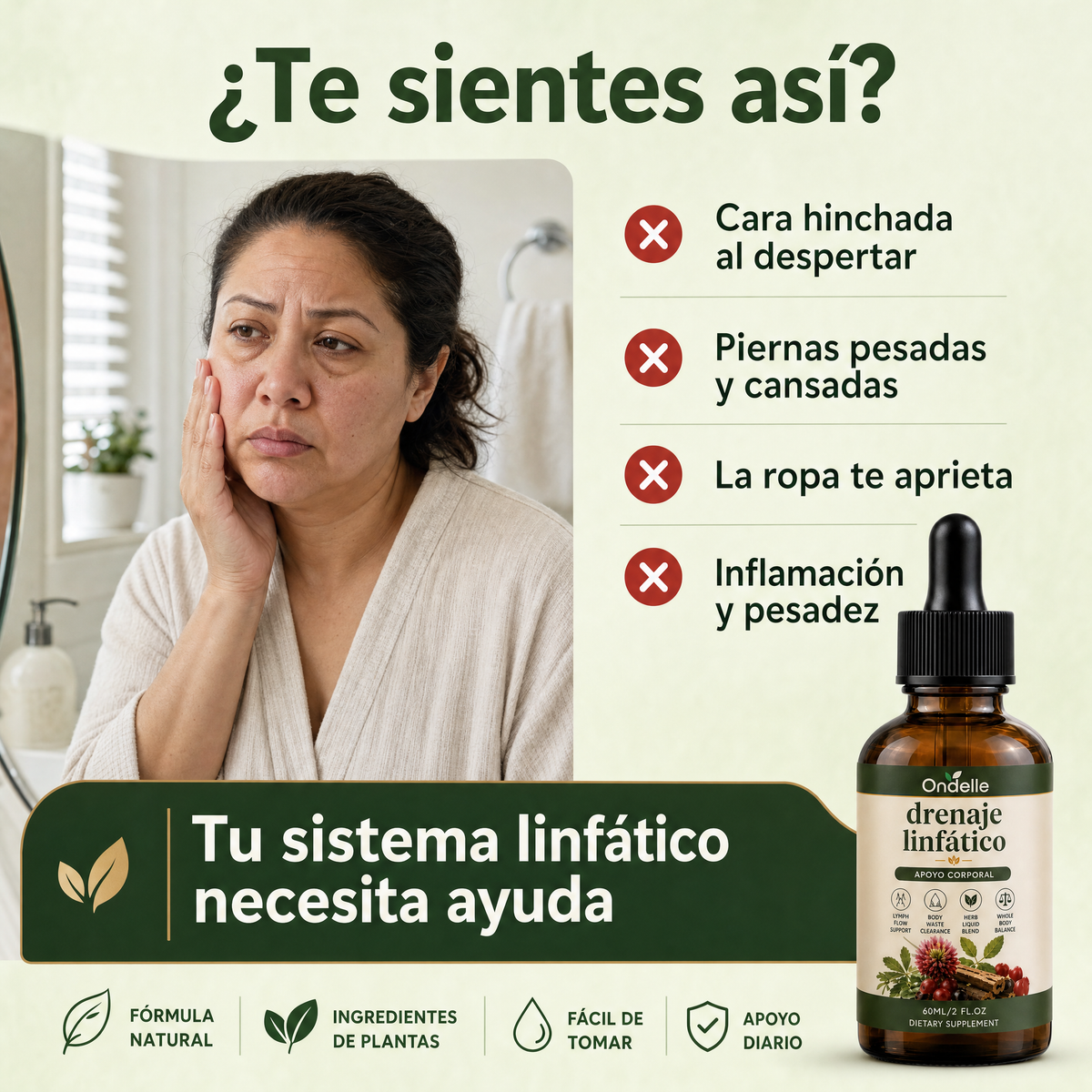 ¿Te sientes así? Cara hinchada, piernas pesadas, la ropa te aprieta